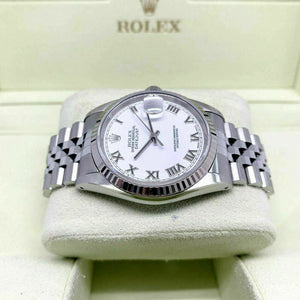 Rolex 36MM Jubilee Datejust Watch 18K Gold/Stainless Ref # 16234 Factory Dial