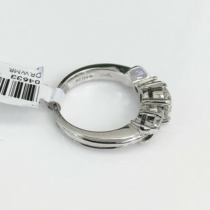 1.47 Carats t.w. Diamond Wedding/Engagement Ring EGL USA 1.11 Center Diamond 14K