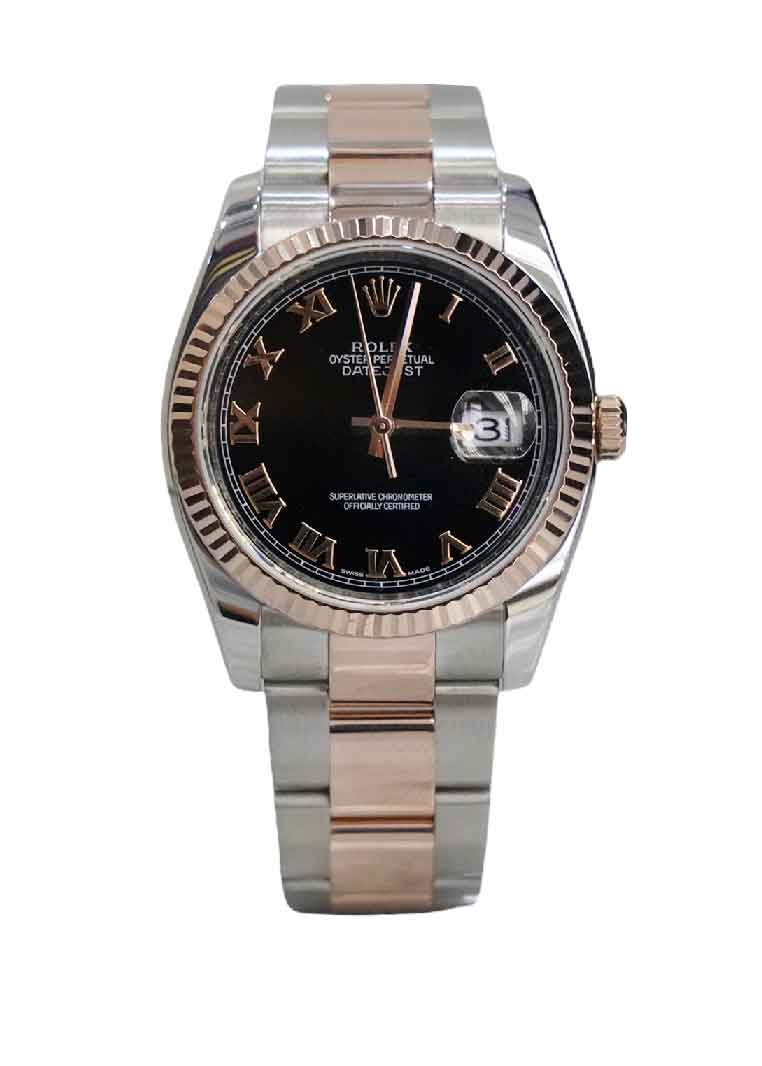 Rolex Day Date 36MM Roman Dial 18 Karat Yellow Gold Watch Ref # 116201