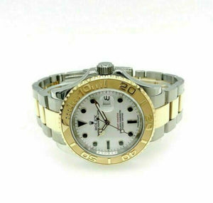 Rolex 40MM Mens Yacht-Master 18K Gold and Steel Watch Ref # 16623 M Serial