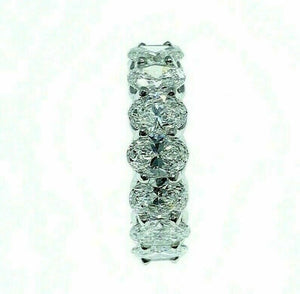 6.67 Carats t.w. Oval Diamond Eternity Ring Platinum .40Carat Each Custom Made