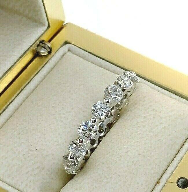 3.90 Carats t.w. Diamond Eternity Ring 14 Karat Gold 0.20 Carat Each Diamond